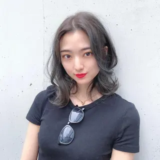 ミディアム 韓国カットパーマ✂︎ Toshiのヘアスタイル