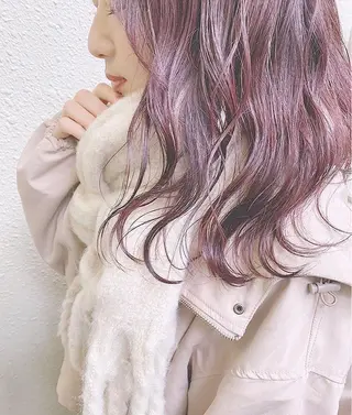 セミロング カラー mako︴ Euphoriaのヘアスタイル