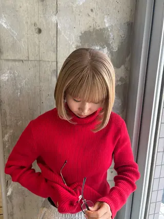 ショート カラー BUSH所属・BUSH なかじませりなのヘアスタイル