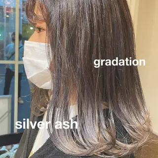 セミロング カラー ヘアアレンジ ハイトーンピンク🍑 ブリーチ🍑RINAのヘアスタイル