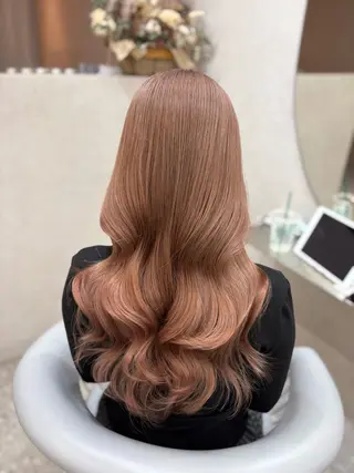 ロング カラー 新宿/韓国ヘア 中明度カラー/かやのヘアスタイル