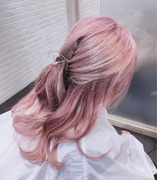 ロング カラー Hair&Makeup Ke' International　神楽坂所属・坂庭 千風のヘアスタイル