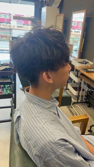 ショート パーマ メンズ gracias所属・GRACIAS 本店 店長　植田のヘアスタイル