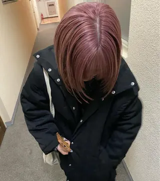 ショート カラー パーマ ヘアアレンジ メンズ キッズ ネイル マツエク・マツパ アイブロウ 広島/ボブ/レイヤー 🌿‬wakabaのヘアスタイル