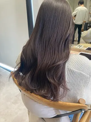 ロング ✨色持ちの良い艶 カラー✨蟹江真世のヘアスタイル