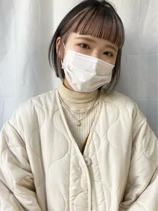 ショート カラー Piaコータロー ハイトーン&‪ボブのヘアスタイル