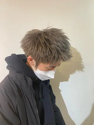 ショート カラー メンズ niconail 千歳烏山店所属・niconail 🧣ayu 📍烏山のネイルデザイン