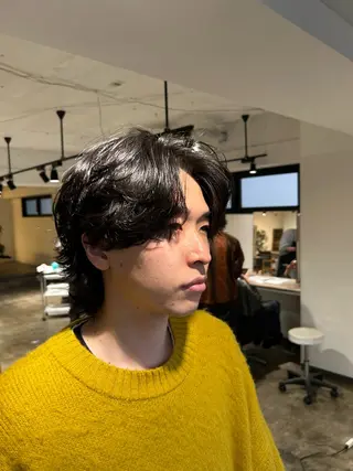 ショート パーマ メンズ become men's hair 名駅店所属・名駅/フェザーパーマ 韓国ヘア/森岡のヘアスタイル