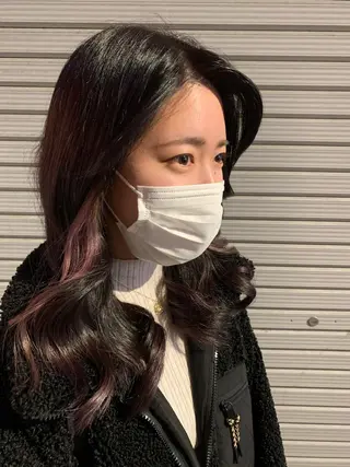 セミロング カラー RAF TOKYO所属・10月限定モニター 髪質改善美髪矯正のヘアスタイル