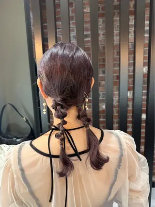 セミロング ヘアアレンジ 🌷nanase🌷 gally hairのヘアスタイル