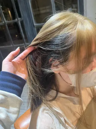 ロング カラー 美濃 咲穂のヘアスタイル