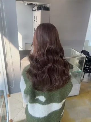 ミディアム カラー Henrietta  自由が丘所属・ベージュ/ブリーチ無 し/透明感/yukiのヘアスタイル