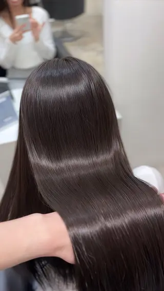 ロング カラー 髪質改善/ 艶カラー【心斎橋】のヘアスタイル