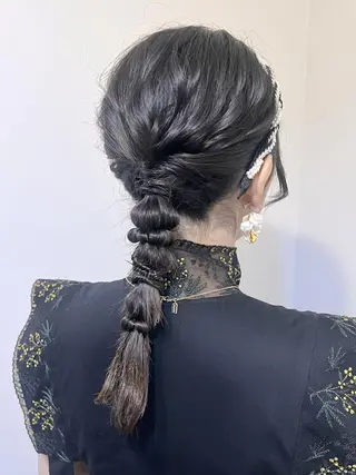 ヘアアレンジ 🤍ヘアセット.ヘア アレンジ湯山詩織🤍のヘアスタイル