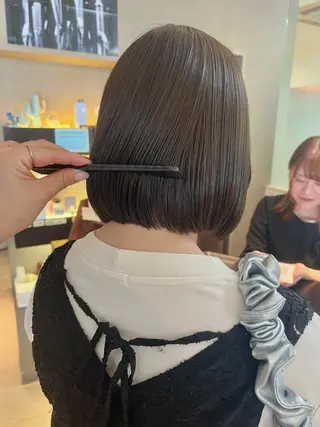 ミディアム カラー 田中 月菜のヘアスタイル