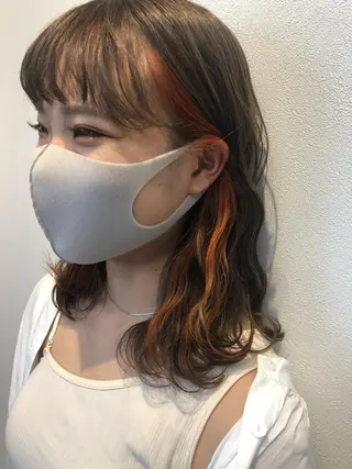 ミディアム カラー 🪞個室サロン/韓国 艶髪/keito🪞のヘアスタイル