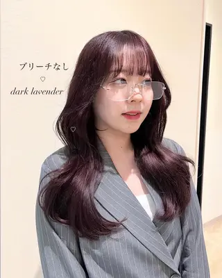 ロング RIKO👼🏻💓 韓国ガーリーのヘアスタイル