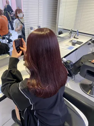 ロング カラー ♥️韓国/ガーリー 暖色misa♥️のヘアスタイル