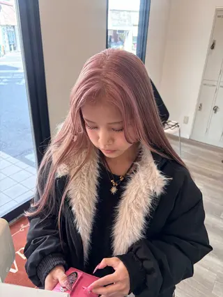 ロング 🎀ハイトーン/ 艶カラー/夕月🎀のヘアスタイル