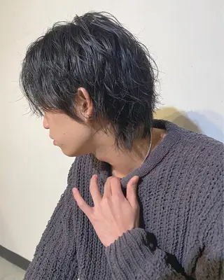 ミディアム パーマ メンズ 🔹YUTA🔹 メンズパーマのヘアスタイル