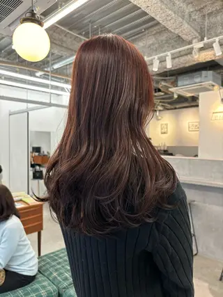 ロング カラー 顔周りカット/透明感 カラー/rioのヘアスタイル