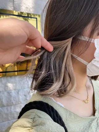 ミディアム カラー 宍戸 海斗のヘアスタイル