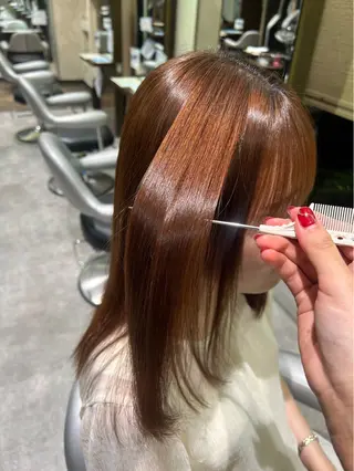 ロング カラー U-AMBOISE ユーアンボワーズのヘアスタイル