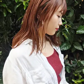 セミロング HARUNA🤍 大人ショートヘアのヘアスタイル