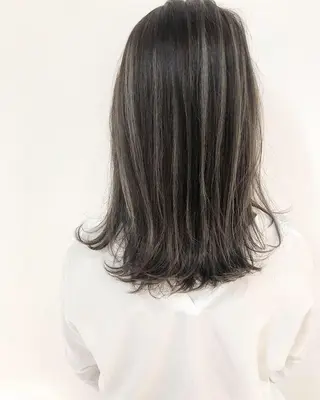 セミロング カラー grow恵比寿【グロウ】髪質改善/ハイライト/ブリーチ/レイヤーカット所属・奥野 貴史　代表　レイヤーのヘアスタイル