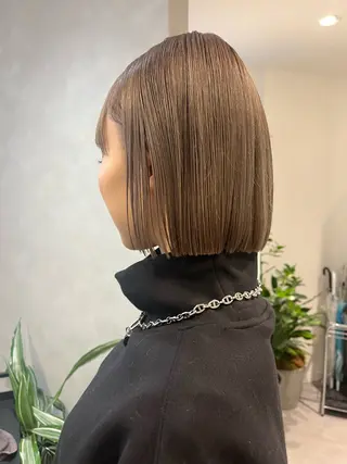 ショート カラー 🌼タッセルボブ/シ ョートmoeka🌼のヘアスタイル