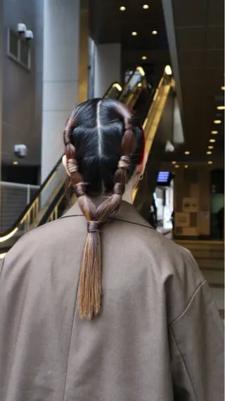 セミロング ヘアアレンジ DOULAQ所属・AKO .のヘアスタイル