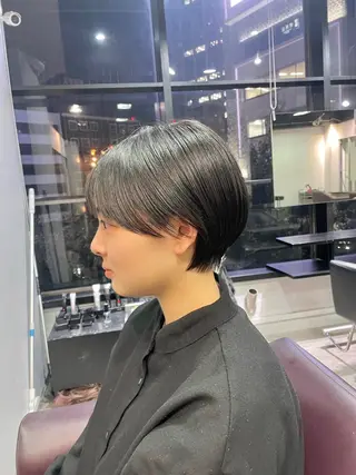 ショート Ms.CHARM【ミズチャーム】所属・韓国/レイヤーカット 顔周り/廣瀬達哉のヘアスタイル
