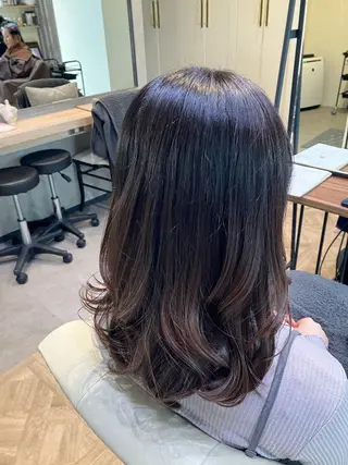 セミロング 及川まき 　オリーブ グレージュカラー♪のヘアスタイル