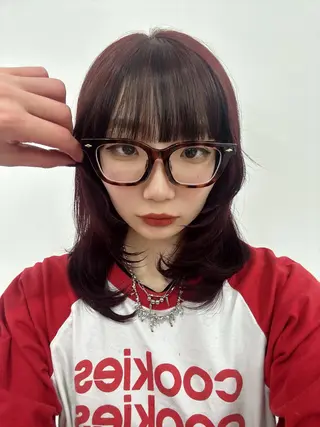 ロング カラー エフェクトブリーチ／ レイヤーカット／翔のヘアスタイル