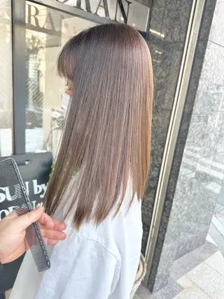 ロング EGAO所属・yuuka🌻 ハイライト/艶カラーのヘアスタイル