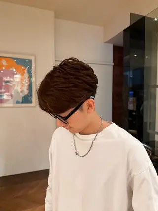 ショート メンズ SARA山口caz カット/パーマのヘアスタイル