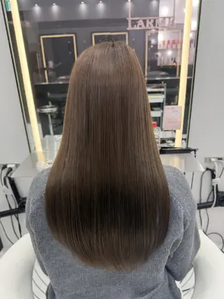 セミロング 新宿/韓国レイヤー/ 髪質改善/ 佐藤のヘアスタイル