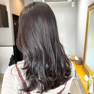 セミロング カラー 渡辺俊介 暗髪カラー /美髪矯正/髪質改善のヘアスタイル