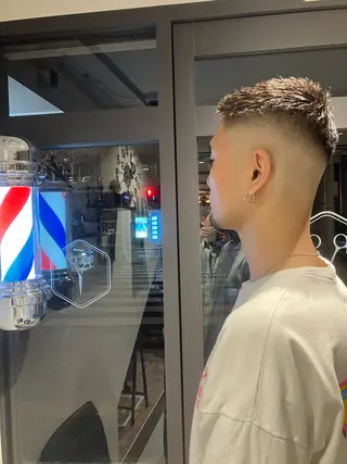 メンズ BARBER SHOP 涼所属・岡村 海のヘアスタイル
