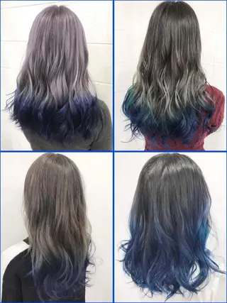 ロング カラー ササ キのヘアスタイル