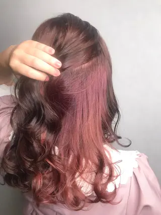 セミロング カラー パーマ ヘアアレンジ 🫧代表/新宿駅近/ 限定価格🫧田辺貴裕のヘアスタイル