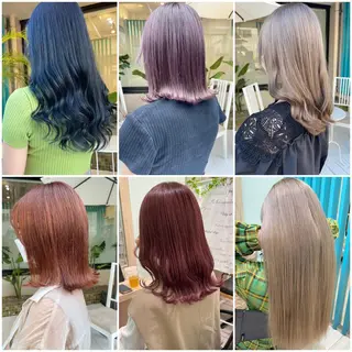 セミロング カラー 佐藤 魁人のヘアスタイル