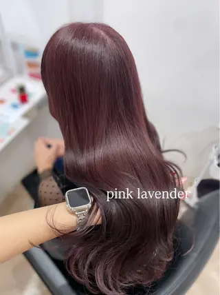 ロング 顔まわり🎀ピンク 💖ゆうなのヘアスタイル