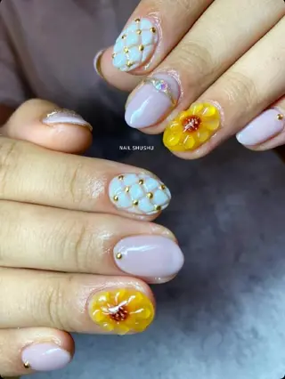 ネイル 3dパーツ/流行り 👧shushu❤️のネイルデザイン