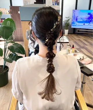 ロング 中野 紹江のヘアスタイル