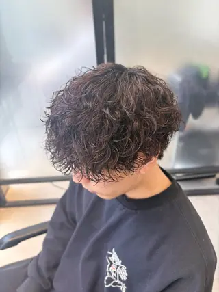 パーマ メンズ 曲がる縮毛矯正/ メンズパーマ森隆之介のヘアスタイル