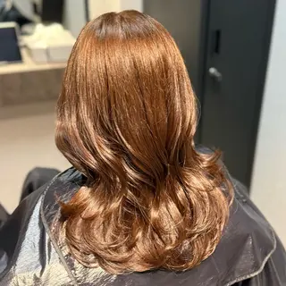 ロング カラー ブリーチなし I 髪質改善Ⅰたつやのヘアスタイル