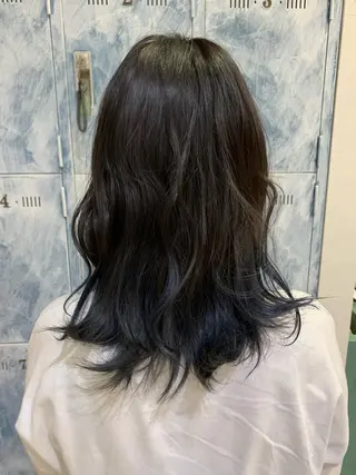 セミロング カラー 髪質改善/縮毛矯正 ツヤ髪🩷さつきのヘアスタイル