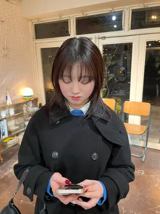 ミディアム chikashitsu所属・Junmi/ﾁｶｼﾂ /堀江のヘアスタイル