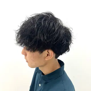 ショート パーマ メンズ 柏メンズカットパーマ NO.1タイチのヘアスタイル